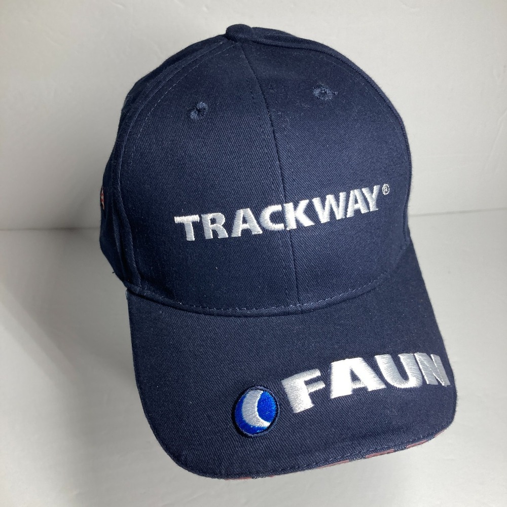 Trackway Faun USA‎ Cap Hat Blue Adjustable Strapback Rugged Terrains Tackled